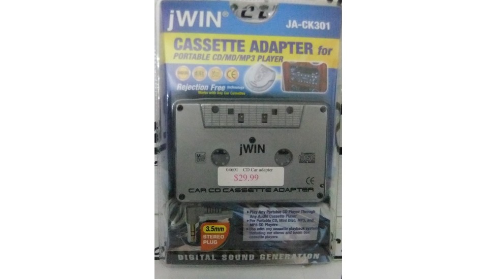 JWIN JA-CK301 cassette adapter for cd